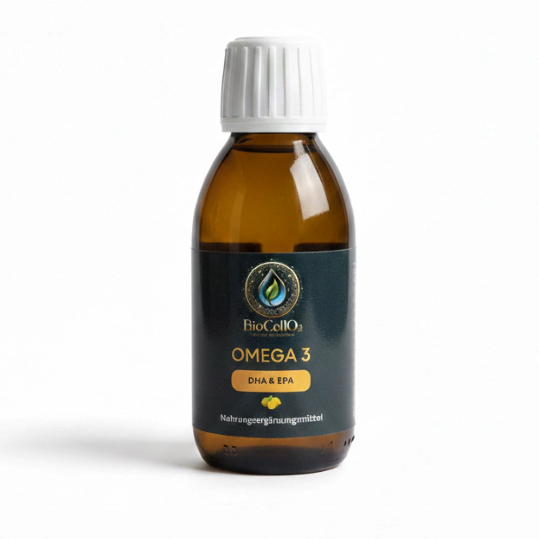 Flüssiges Omega-3 Fischöl mit Zitronengeschmack – BioCell O2