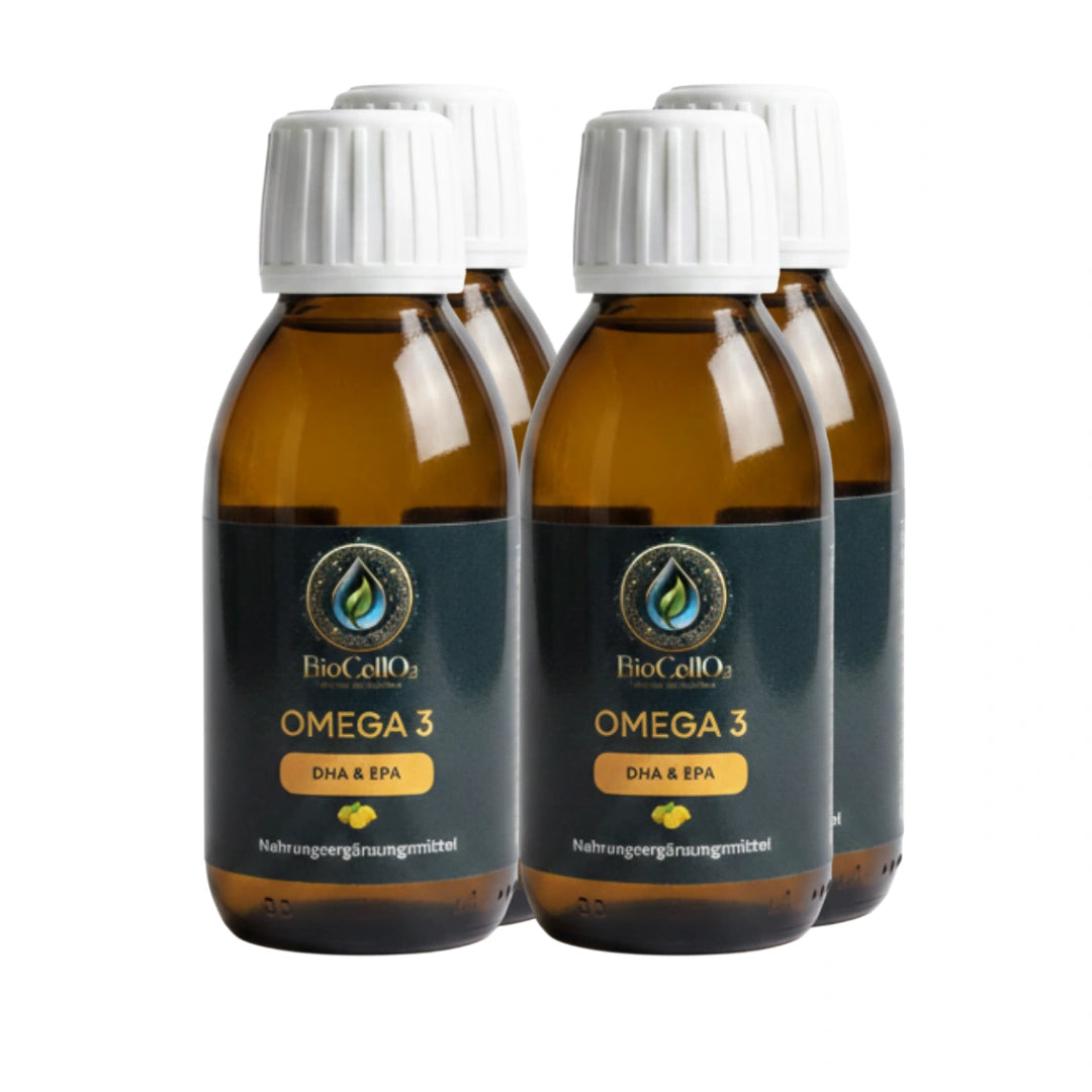 Flüssiges Omega 3 Fischöl mit Zitronengeschmack – BioCell O2