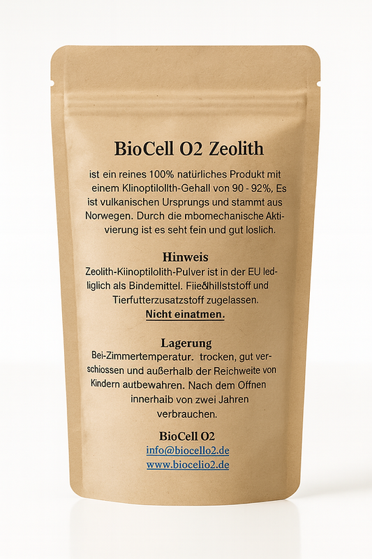 Zeolith‑Pulver – 95 % Klinoptilolith | Extra Fein